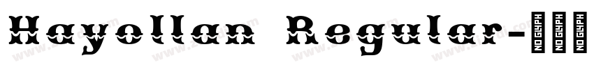 Hayollan Regular字体转换